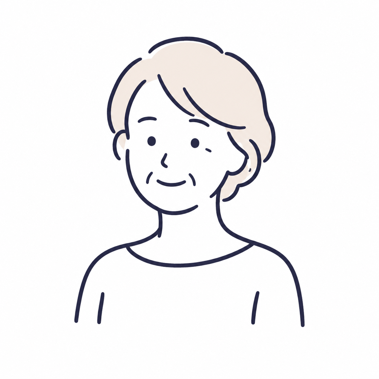 50代女性のイラスト